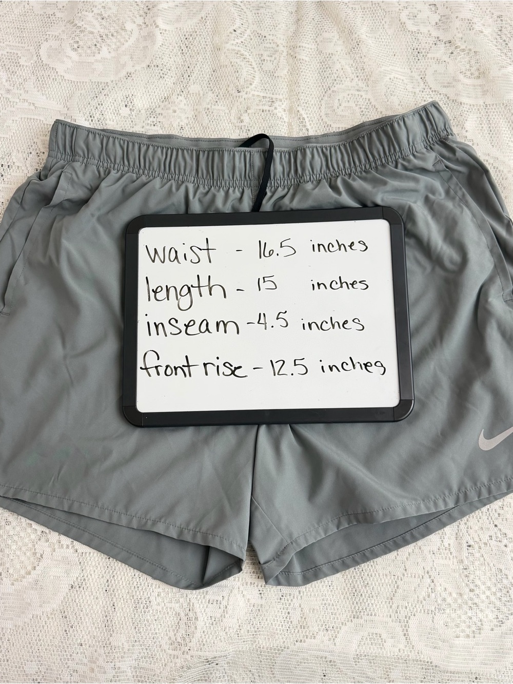 Grey Women’s Nike Dry Fit Size Large Shorts - Picture 9 of 9